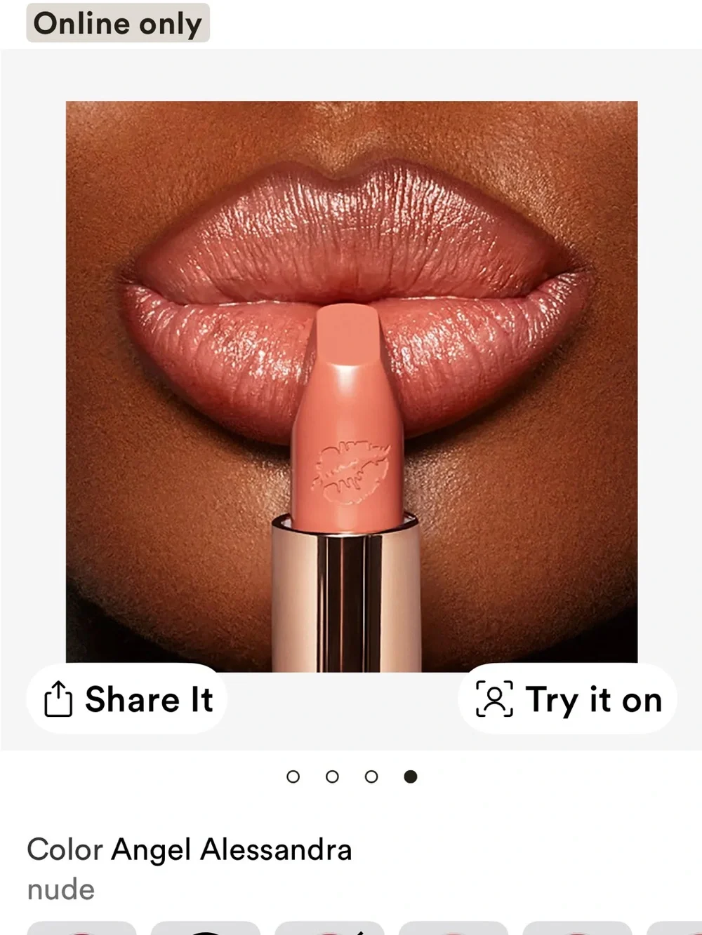 Charlotte Tilbury Angel Alessandra Nude Lipstick NIB  retails $39